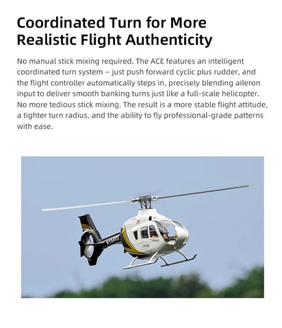 FLY WING EC-135 Black & White 470L 4-Blade ACE GPS/ATT RC Scale Helicopter – RTF | India