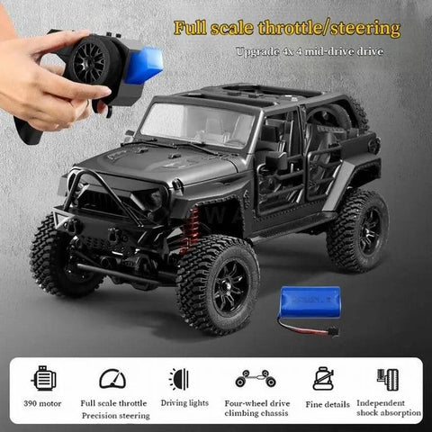 MNRC MN128 RTR 1/12 2.4G 4WD RC Crawler with LED Light - Ozzy Toys