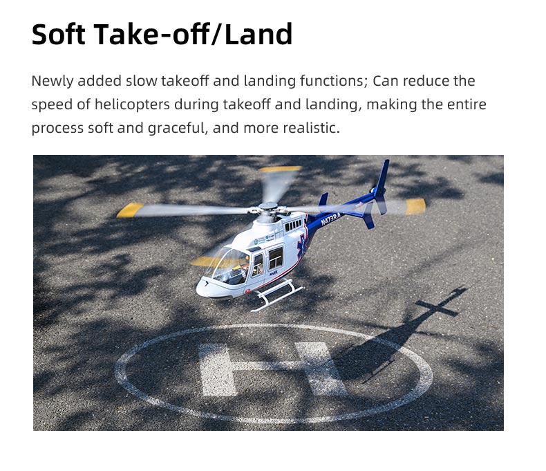 FLY WING Bell-407 470L 4-Blade ACE GPS/ATT RC Scale Helicopter – RTF | India - Ozzy Toys
