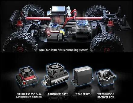 MJX Hyper Go 14209 V2 RC Car 4WD 1/14 Brushless Motor Desert Racer | India.
