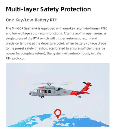 FLY WING MH-60R Seahawk UH-60 470L 4-Blade ACE GPS/ATT RC Scale Helicopter – RTF| India