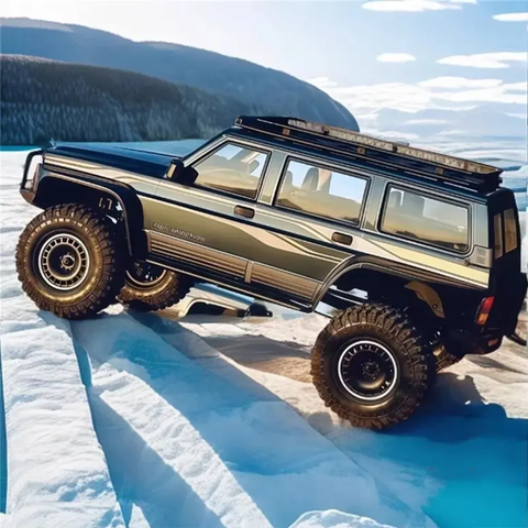 YIKONG YK4107 PRO 1:10 Scale RC Rock Crawler 4WD Brushless Car With 25KG Servo Dual Speed Differential Lock Metal Gear LED Lights INDIA