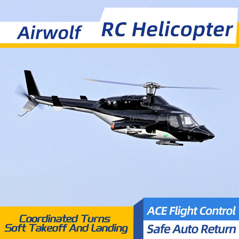Flywing Airwolf 470 Class 2-Blade ACE GPS/ATT RC Scale Helicopter – RTF | India