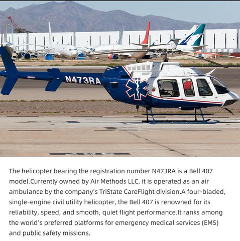 FLY WING Bell-407 470L 4-Blade ACE GPS/ATT RC Scale Helicopter – RTF | India