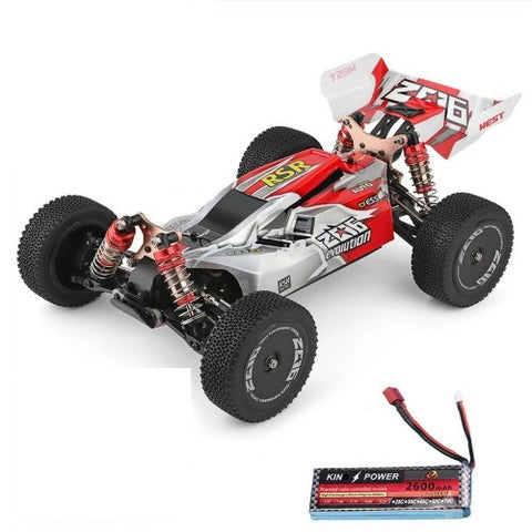 Wltoys 144001 1/14 2.4G 4WD High Speed Racing RC Car Vehicle Models 60km/h Two Battery 7.4V 2600mAh - One Battery Green | India