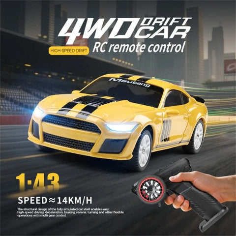 WLtoys K4308 1/43 4WD Mini Drift RC Car – Gyro & LED Lights | India