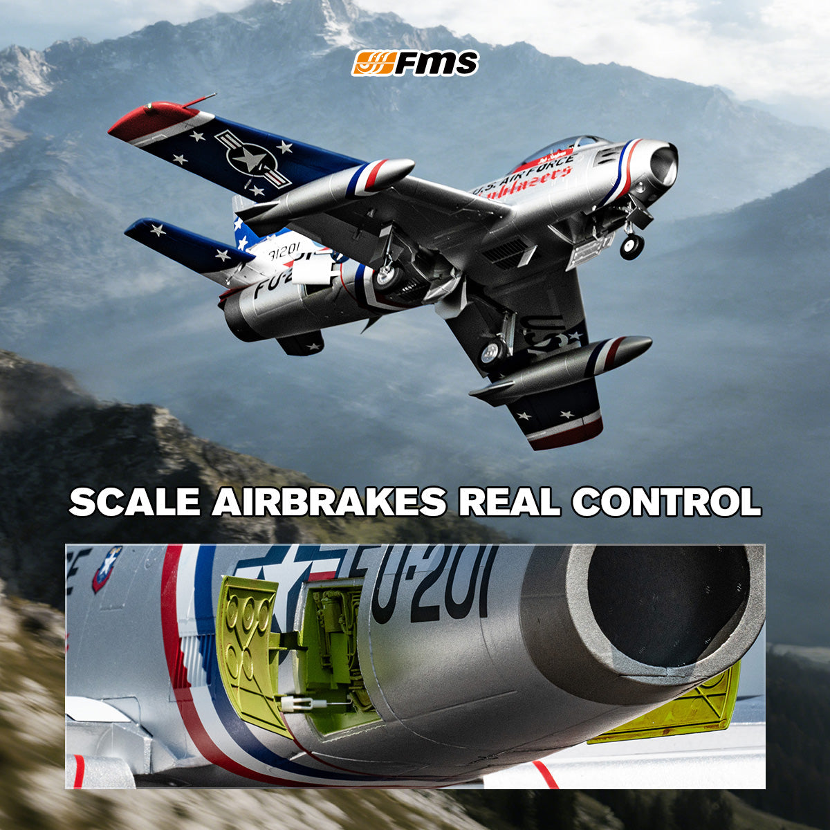 FMS EDF Jet 80mm F-86 Sabre PNP | India - Ozzy Toys