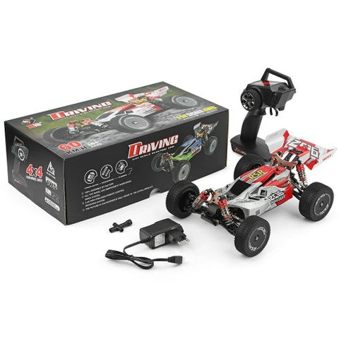 Wltoys 144001 1/14 2.4G 4WD High Speed Racing RC Car Vehicle Models 60km/h Two Battery 7.4V 2600mAh - One Battery Green | India