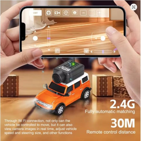 WLtoys 6406-C RC Camera Car Is Equipped With A 720P FPV Camera Supporting Remote Control Via A 2.4G Mobile Phone APP | India - Ozzy Toys
