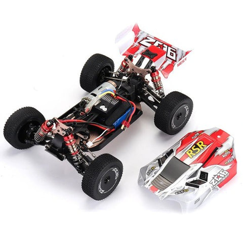 Wltoys 144001 1/14 2.4G 4WD High Speed Racing RC Car Vehicle Models 60km/h Two Battery 7.4V 2600mAh - One Battery Green | India