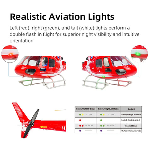 FLY WING AS350 470L 4-Blade ACE GPS/ATT RC Scale Helicopter (RTF) | India