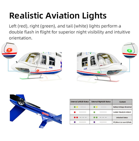 FLY WING Bell-407 470L 4-Blade ACE GPS/ATT RC Scale Helicopter – RTF | India
