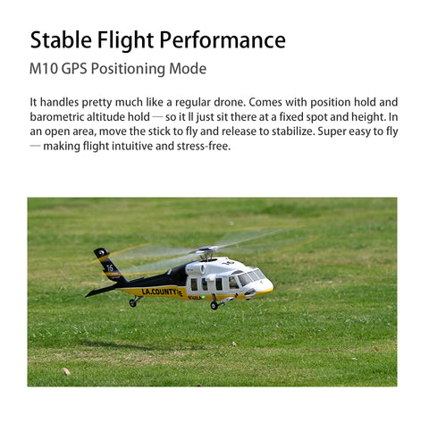 FLY WING UH-60L Firehawk 470 4-Blade Scale RC Helicopte ACE flight-control GPS technology| India