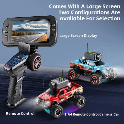 WLtoys 6407 FPV RC Car – 1/64 Mini FPV RC Car with WiFi Camera & Monitor | India - Ozzy Toys