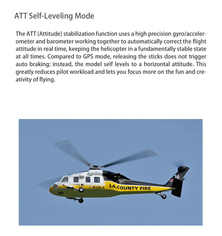 FLY WING UH-60L Firehawk 470 4-Blade Scale RC Helicopte ACE flight-control GPS technology| India