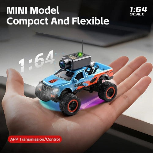 WLtoys 6407 FPV RC Car – 1/64 Mini FPV RC Car with WiFi Camera & Monitor | India - Ozzy Toys