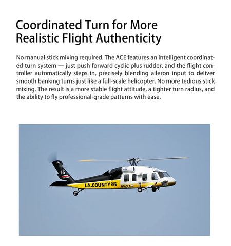 FLY WING UH-60L Firehawk 470 4-Blade Scale RC Helicopte ACE flight-control GPS technology| India
