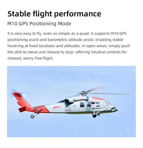 FLY WING MH-60R Seahawk UH-60 470L 4-Blade ACE GPS/ATT RC Scale Helicopter – RTF| India