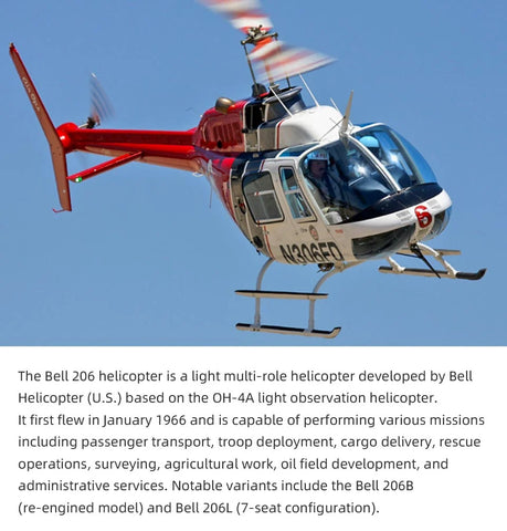 FLY  WING Bell-206 470L 4-Blade ACE GPS/ATT RC Scale Helicopter – RTF | India