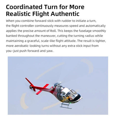FLY  WING Bell-206 470L 4-Blade ACE GPS/ATT RC Scale Helicopter – RTF | India