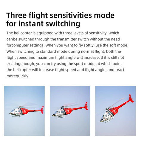 FLY  WING Bell-206 470L 4-Blade ACE GPS/ATT RC Scale Helicopter – RTF | India