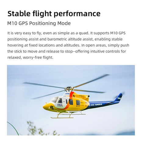 FLY WING Bell-412 470L 4-Blade ACE GPS/ATT RC Scale Helicopter – RTF | India