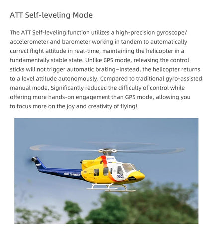 FLY WING Bell-412 470L 4-Blade ACE GPS/ATT RC Scale Helicopter – RTF | India