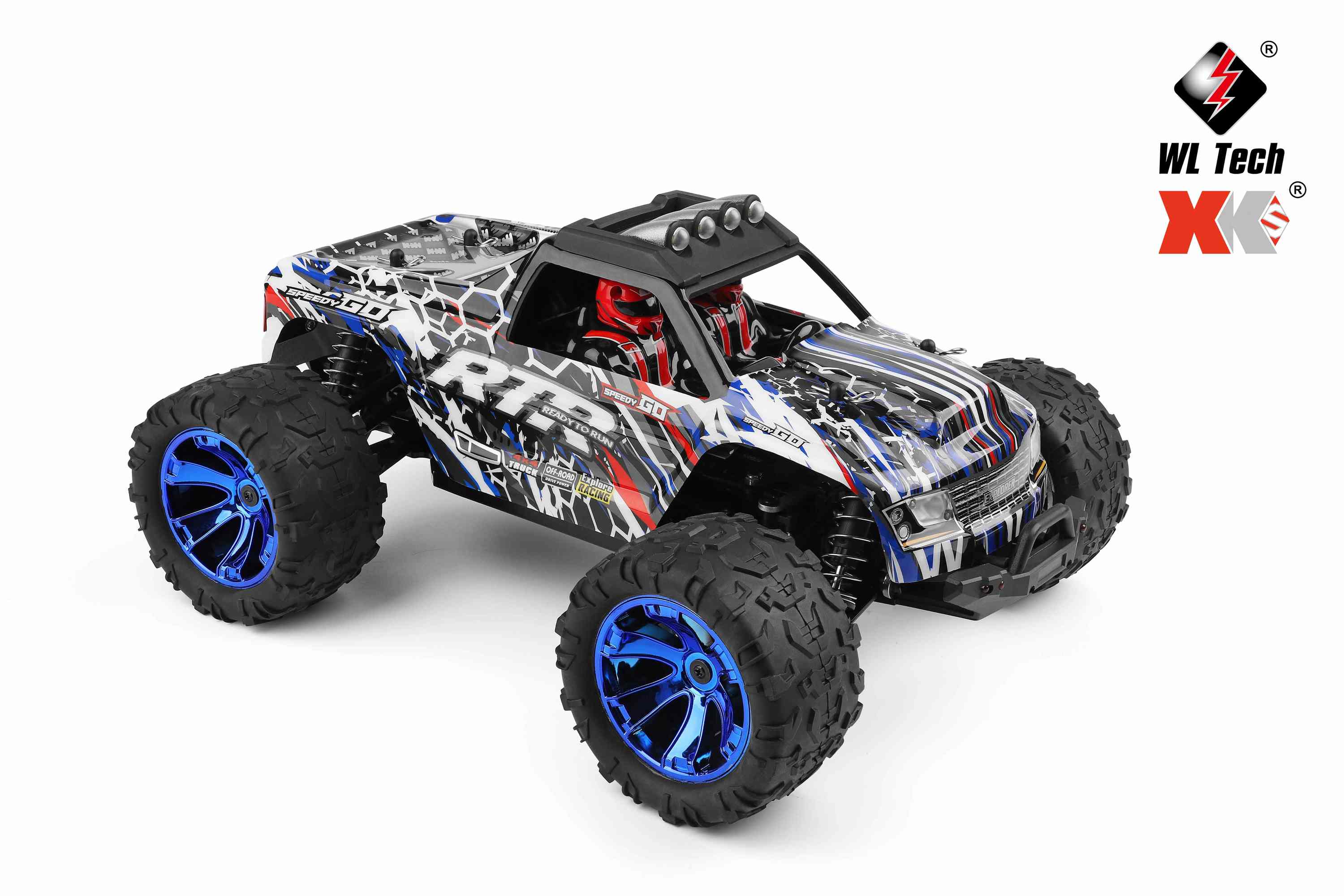 WLtoys 144018 1/14 4WD RC Car (35km/h Off-Road Truck) | India - Ozzy Toys