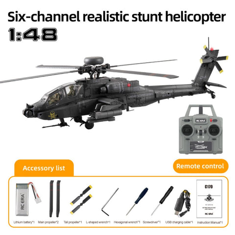 RC ERA C170 AH-64D Apache 1:48 Scale RC Helicopter – RTF | India