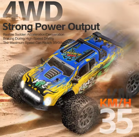 WLtoys 164018 1/16 4WD 35km/h RC Car (Off-Road Truck – Black) | India