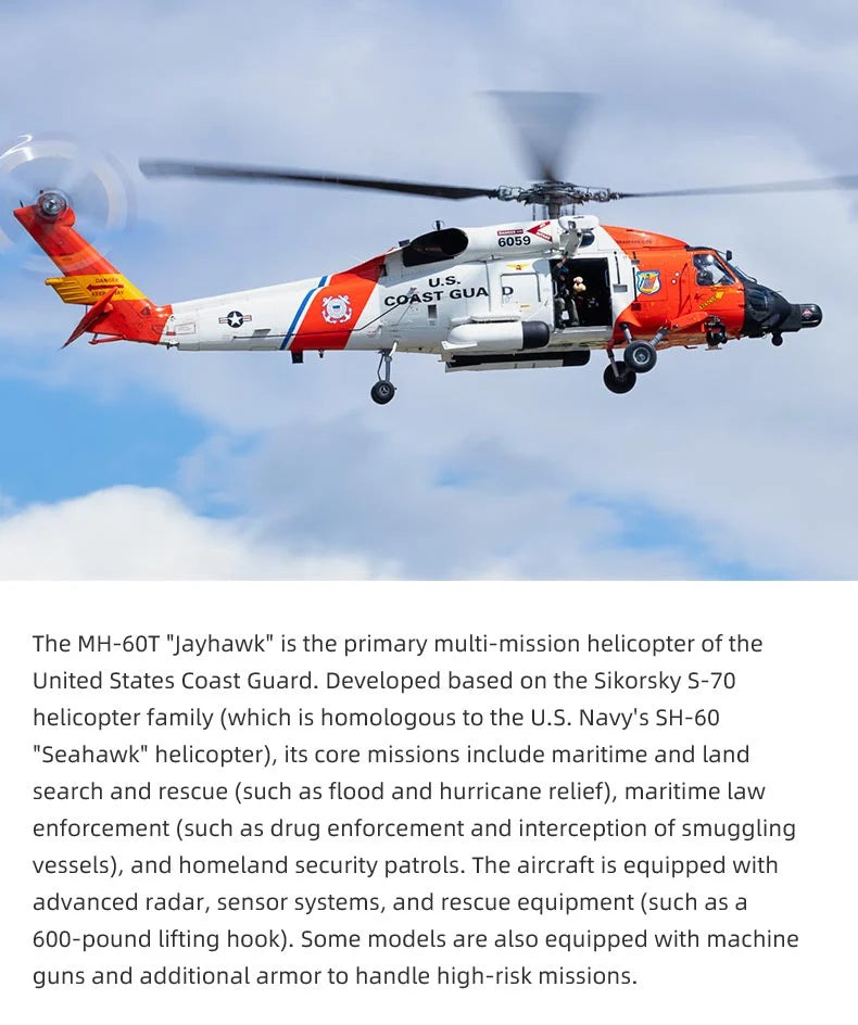 FLY WING MH-60T Jayhawk UH-60 470L4-Blade ACE GPS/ATT RC Scale Helicopter – RTF | India - Ozzy Toys