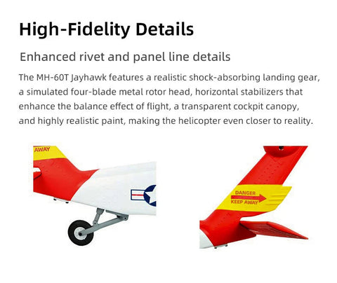 FLY WING MH-60T Jayhawk UH-60 470L4-Blade ACE GPS/ATT RC Scale Helicopter – RTF | India