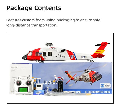 FLY WING MH-60T Jayhawk UH-60 470L4-Blade ACE GPS/ATT RC Scale Helicopter – RTF | India