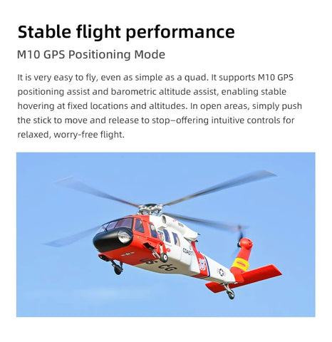 FLY WING MH-60T Jayhawk UH-60 470L4-Blade ACE GPS/ATT RC Scale Helicopter – RTF | India