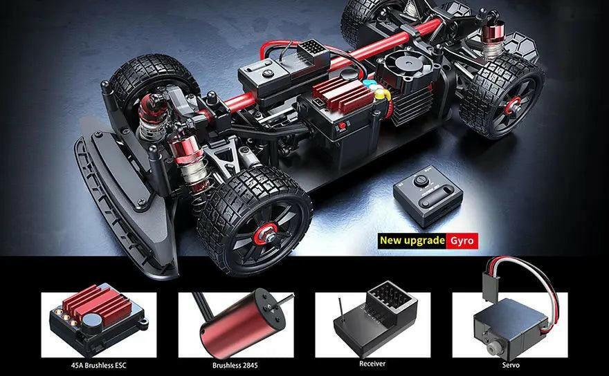 MJX Hyper Go 14302 Upgraded version 1:14 Brushless RC Drift Car with Gyro | India.