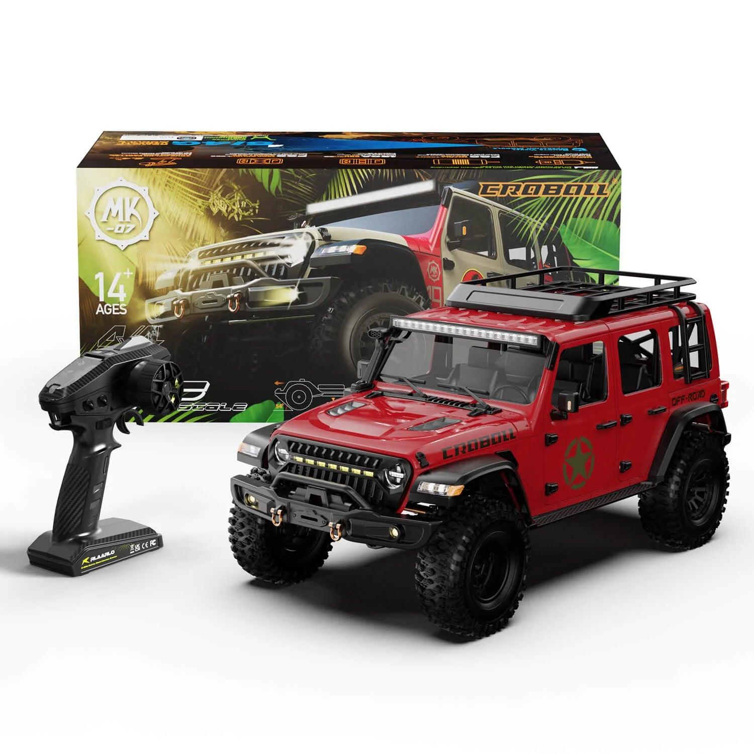 Rlaarlo MK-07 1/7 Scale 4WD Brushless RC Crawler India Red Brushless Motor