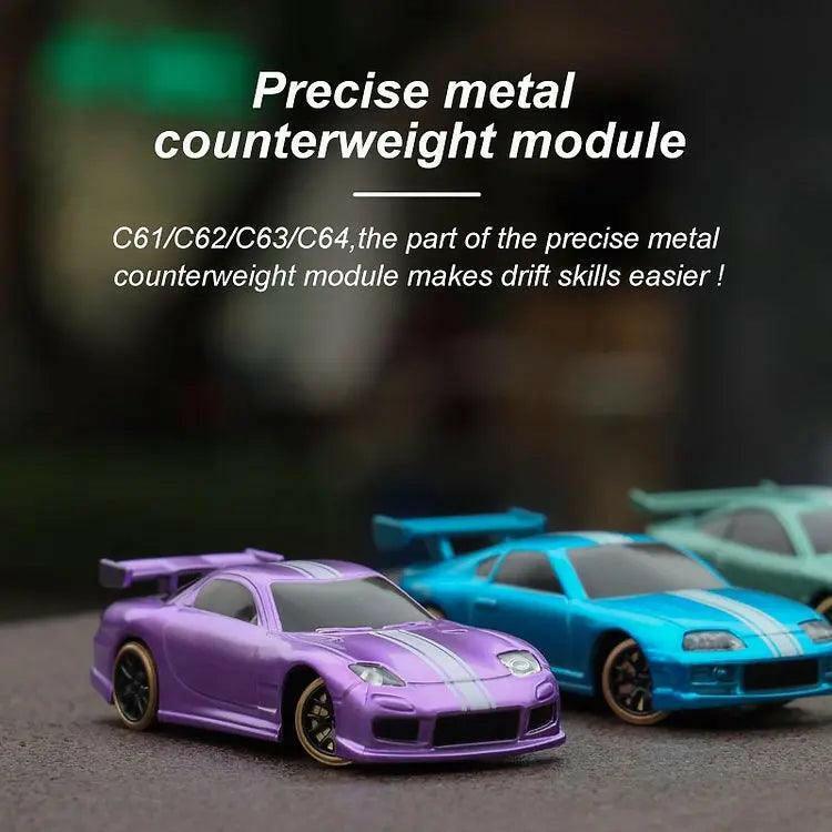 Turbo Racing C61 RTR 1:76 Desktop Drift RC Car Purple- RC | India.