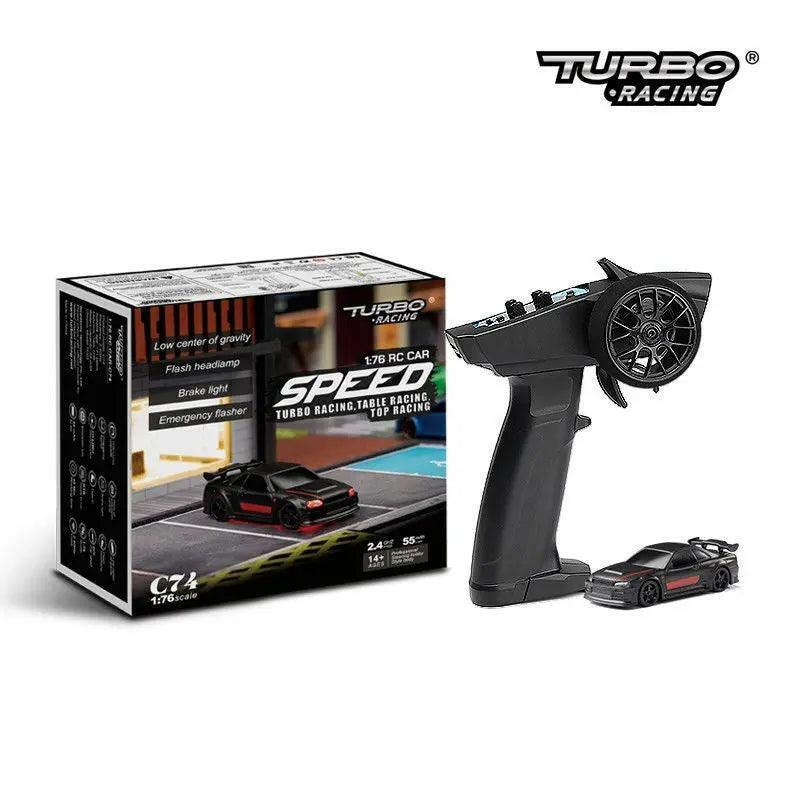 Turbo Racing C74-BK(Limited Edition) Desktop Sports Car 1:76 RTR(Black)-RC | India.