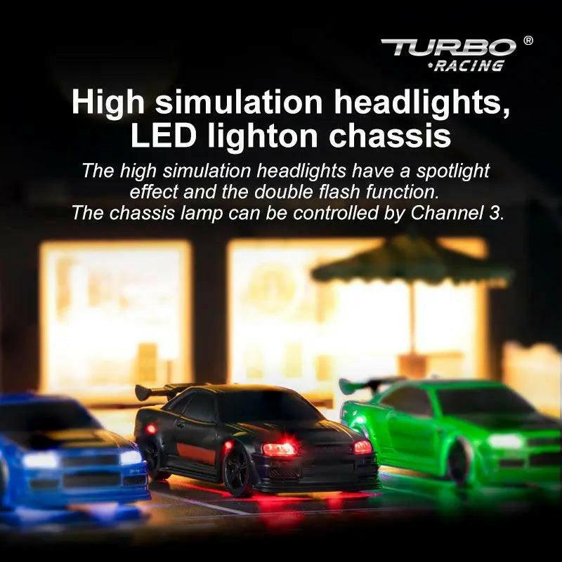 Turbo Racing C74-BK(Limited Edition) Desktop Sports Car 1:76 RTR(Black)-RC | India.