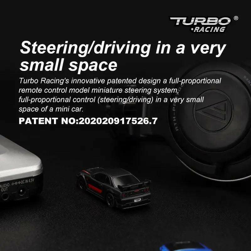 Turbo Racing C74-BK(Limited Edition) Desktop Sports Car 1:76 RTR(Black)-RC | India.