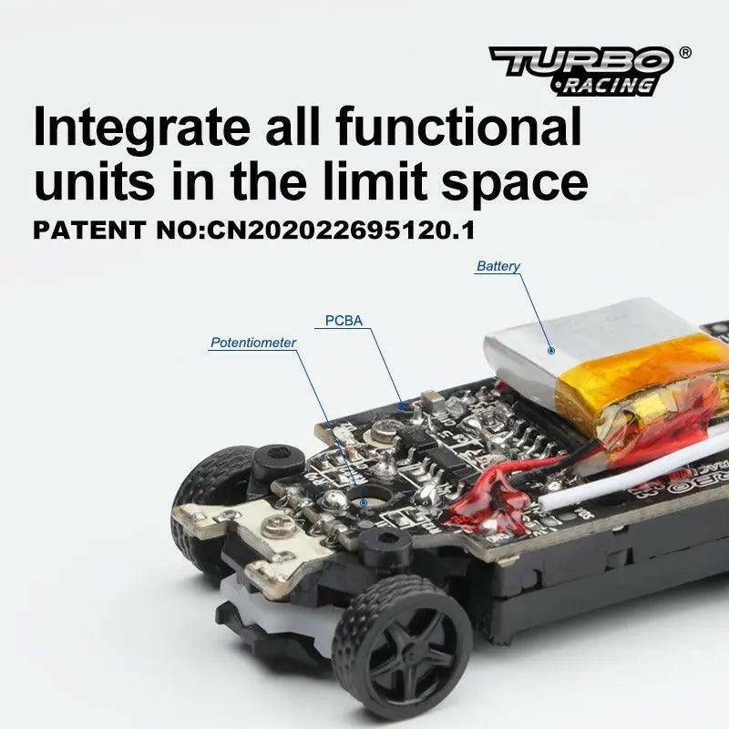 Turbo Racing C74-BK(Limited Edition) Desktop Sports Car 1:76 RTR(Black)-RC | India.