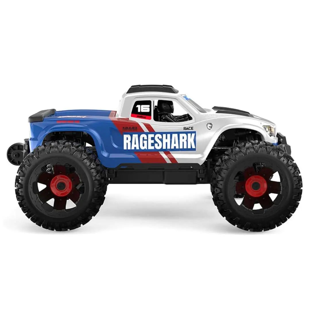 UDI RC RAGESHARK UD1611 Blue 1/16 4WD Brushed RTR Monster Truck – 30KM/H High-Speed Off-Road RC Car | India