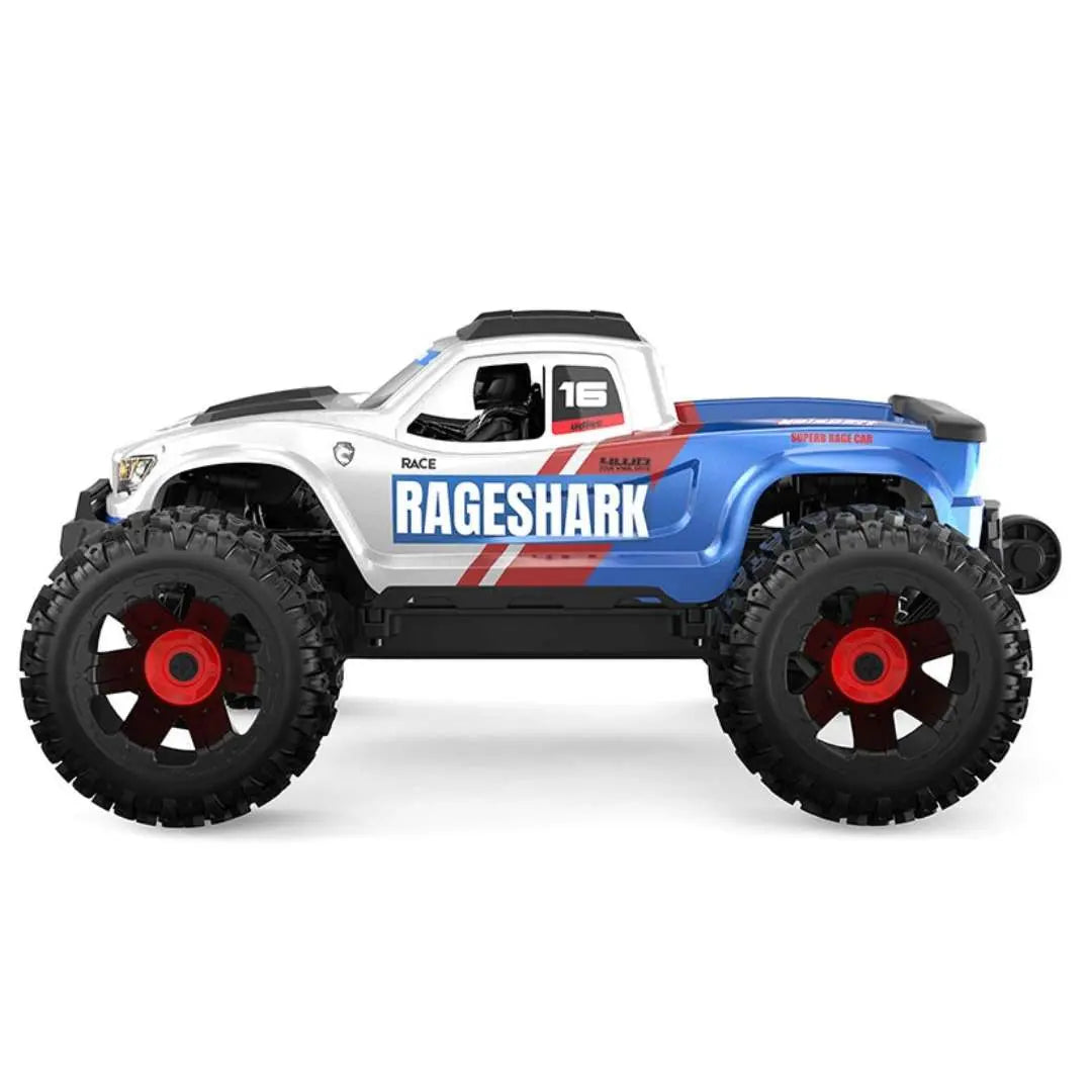 UDI RC RAGESHARK UD1611 Blue 1/16 4WD Brushed RTR Monster Truck – 30KM/H High-Speed Off-Road RC Car | India