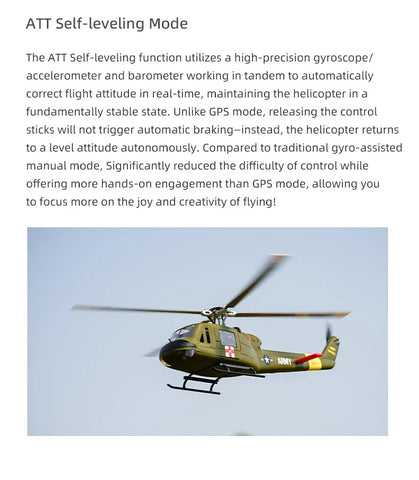 FLY WING UH-1 Huey 470L 4-Blade ACE GPS/ATT RC Scale Helicopter – RTF | India