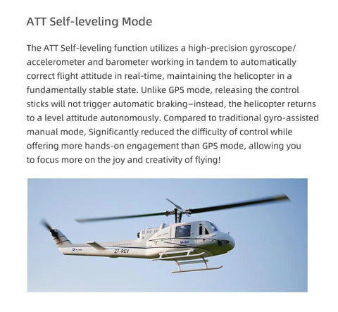 Fly Wing UH-1 Huey 470L 2-Blade ACE GPS/ATT RC Scale Helicopter (RTF) | India