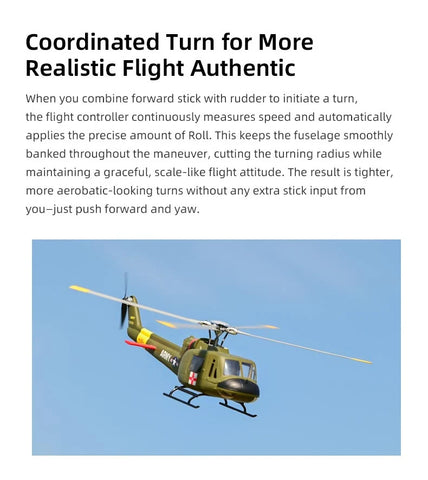 FLY WING UH-1 Huey 470L 4-Blade ACE GPS/ATT RC Scale Helicopter – RTF | India