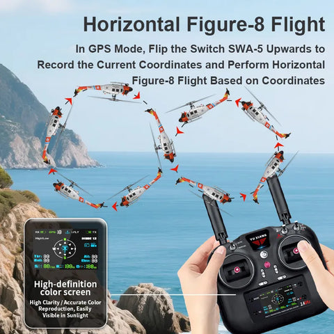 YUXIANG F07S UH-1D Huey GPS Stabilized RC Helicopter – RTF | India