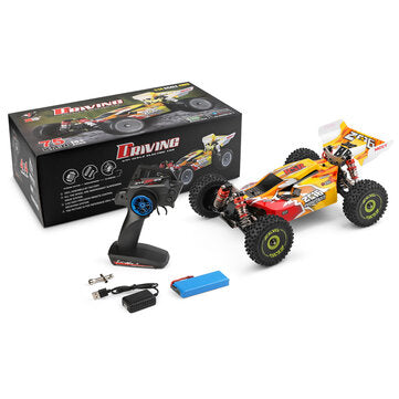 Wltoys 144010 1/14 2.4G 4WD High Speed Racing Brushless RC Car Vehicle Models 75km/h | India - Ozzy Toys