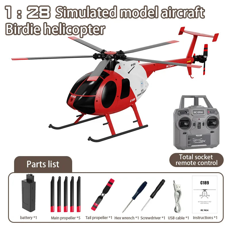 RC ERA C189 MD500 Bird 1:28 Gyro Stabilization RC Helicopter - RTF | India