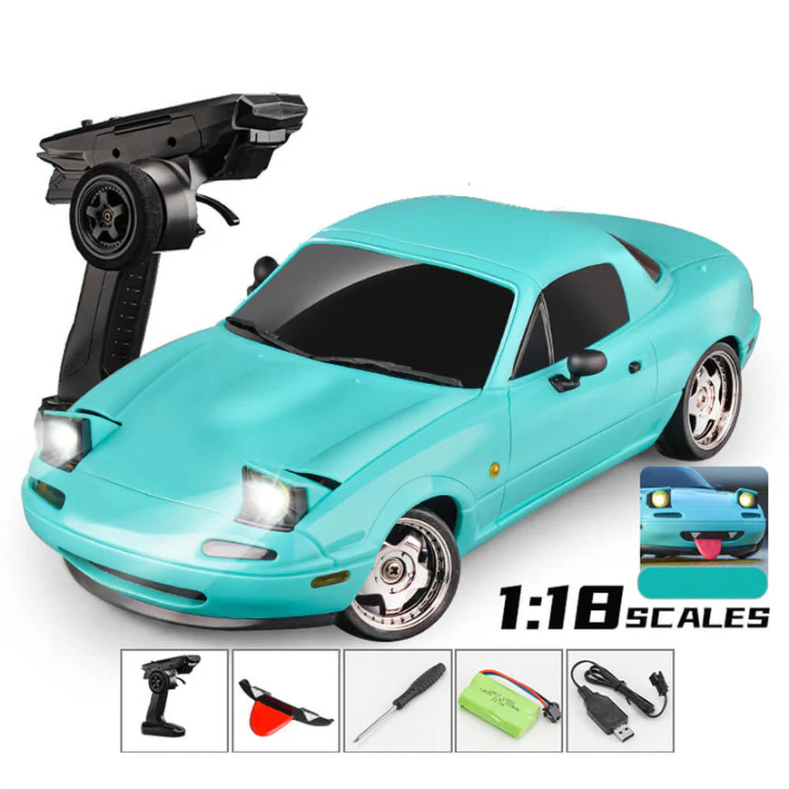 LDR/C 1804 1/18 Scale 4WD Drift RC Car – Mazda MX-5 NA Inspired (Blue & Pink) | India - Ozzy Toys
